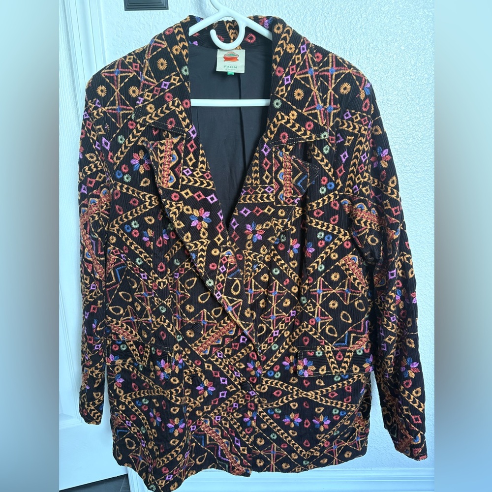 Farm Rio Multicolor Patterned Jacket